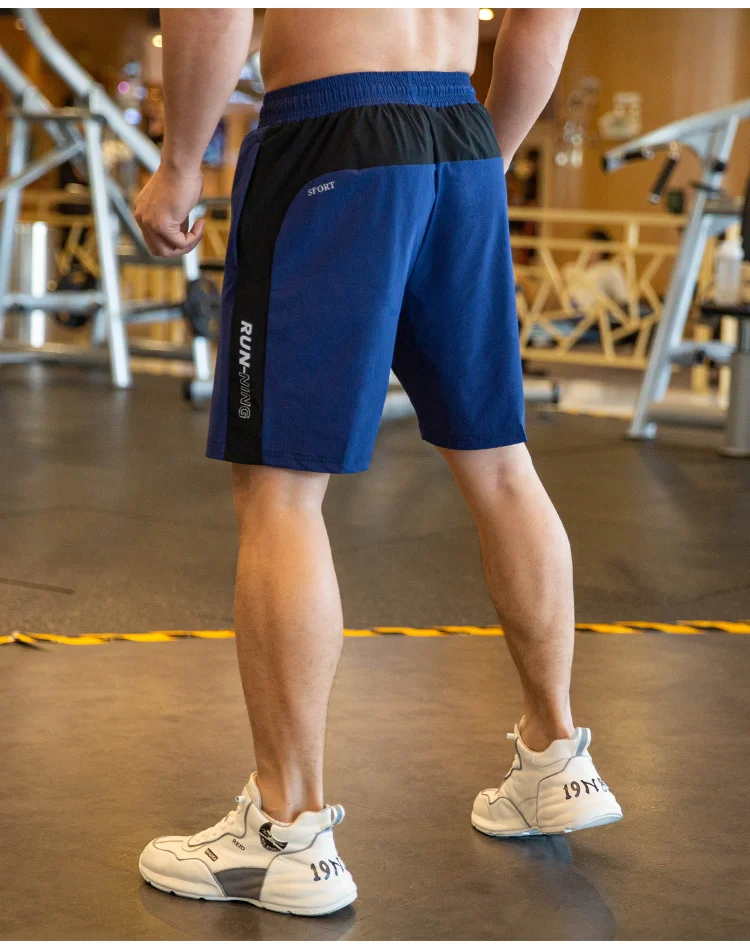 Mens Beach Shorts - Fitness Joggers with Zip Pockets