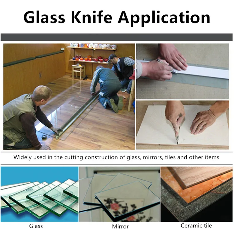 1PCS Glass Cutter Portable Diamond Glass Knife Metal Pen Holder DIY Tile Mirror Craft Cutting Tools
