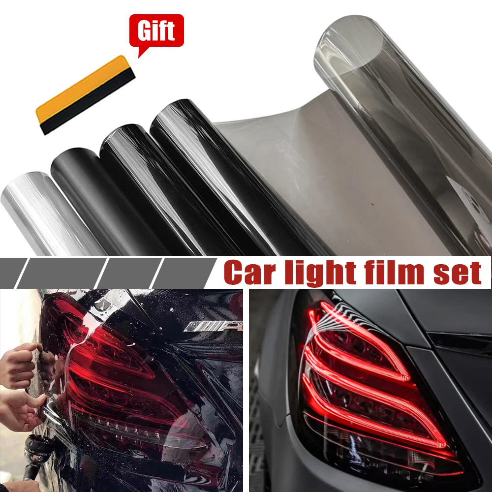 Car Headlight Tint Fog Light Taillight Waterproof Stickers Auto Fog ...