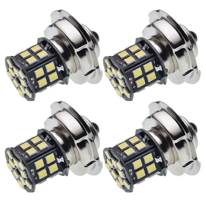 2pcs P26S Led Motorcycle Headlight Bulbs 6V- 12V 2835 30 SMD Moto 600LM Scooter ATV Motorbike Light  Front Head Lamp Cool White high quality h4 motorcycle headlight led h4 bulbs hi lo beam moto h4 led motorbike headlight lamp dc12 80v free shpping 4pcs lot