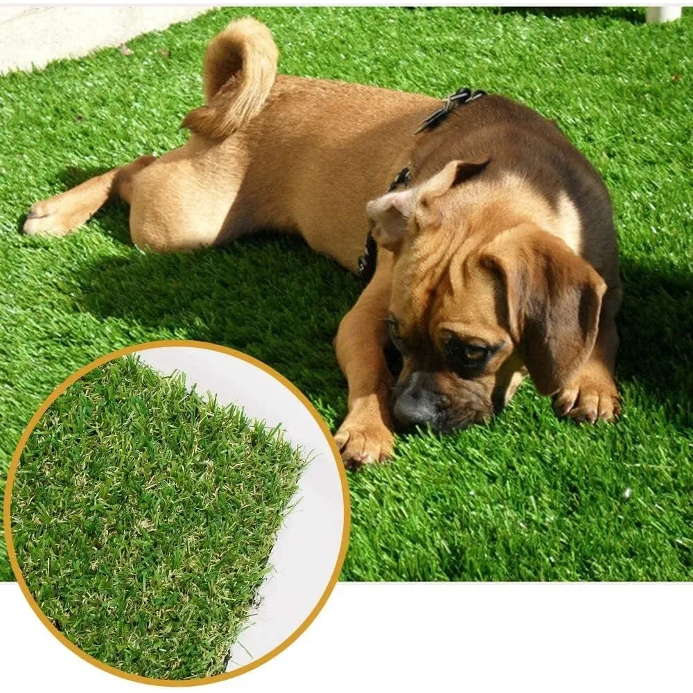 Artificial Grass Lawn Turf Realistic Synthetic Grasses Mat, Indoor Outdoor Garden Lawn Landscape for Pets,Fake Faux Grass Rug