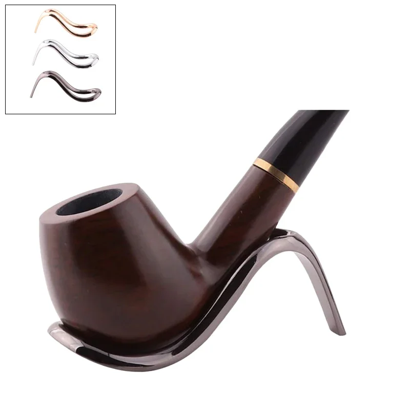 1pcs Smoking Accessories Stands Cigar Pipe Rack Smoking Pipes Stent Tobacco Pipe Metal Holder High-heeled Shoes Design Rack Tool
