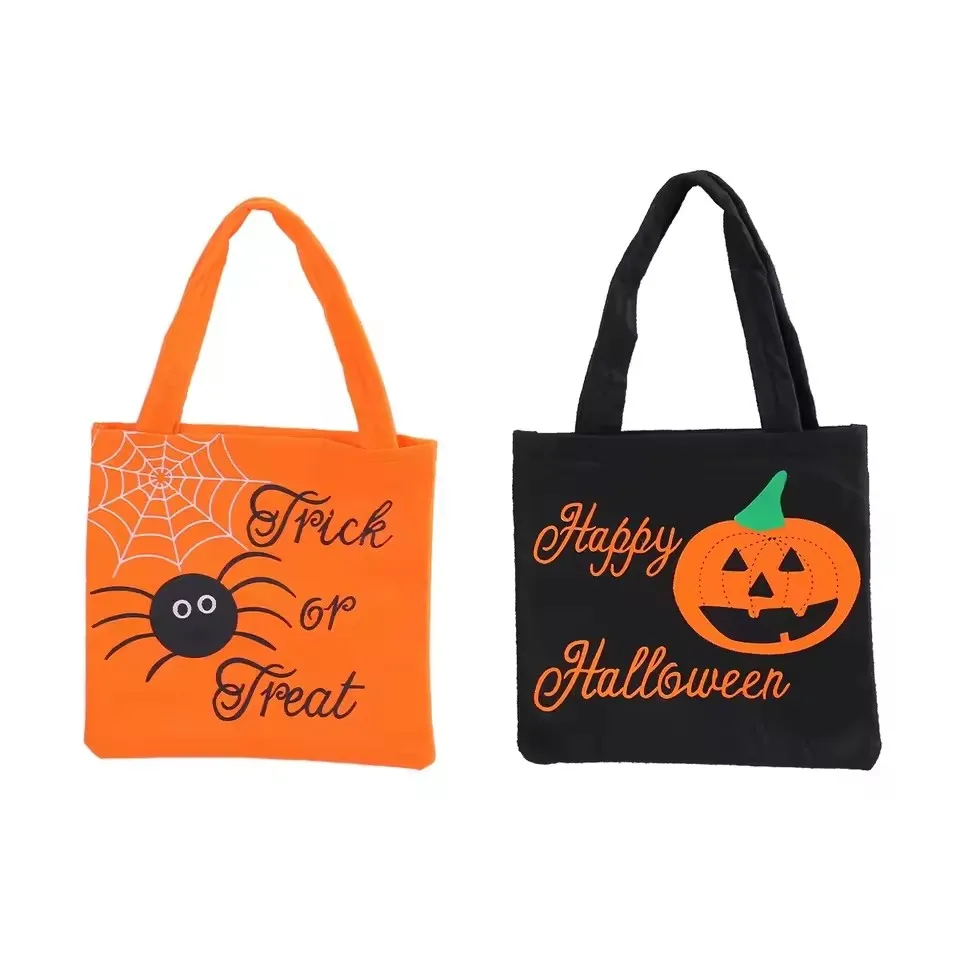 1Pcs Halloween Kürbis Spinne Handtasche Geist Festival Geschenk Tasche Halloween Party Süßigkeiten Tasche Escape Room Anhänger Festival Liefert – Detail 7