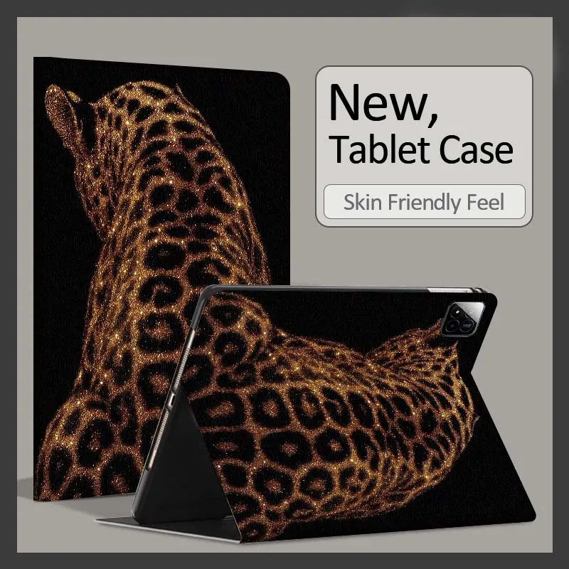 Golden Leopard Pattern Gift Tablet Case