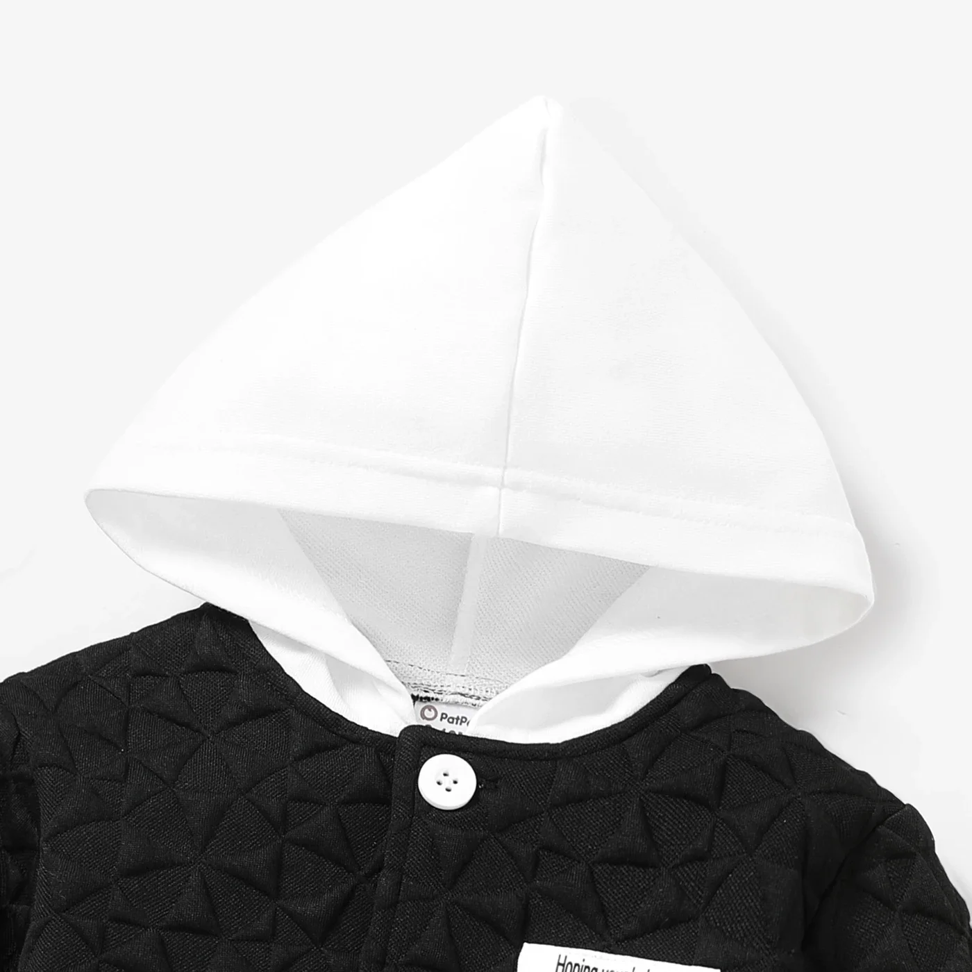 Baby Jacket Hooded Coat PatPat Baby Boy Avant-garde Solid Color Long Sleeve Coat Casual/Outdoor Solid color for Autumn Season