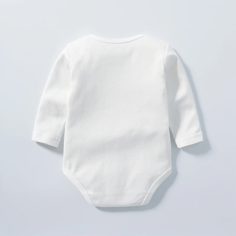 Baby Clothes 100% Cotton Long Sleeve Solid Baby Bodysuit for Boys Girls 0-24 Months Soft Unisex Onesie Romper Newborn Outfit 2