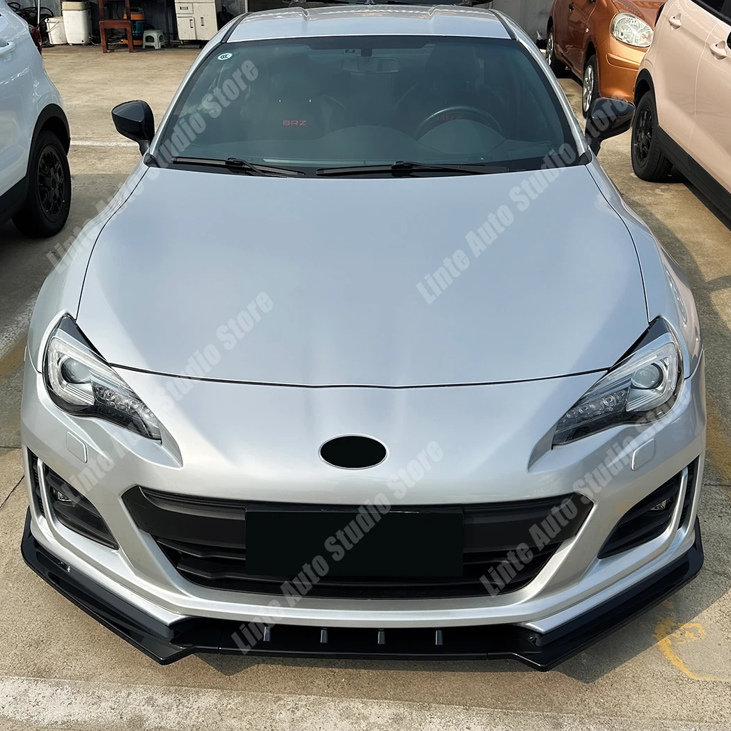 스바루 BRZ 2017 2018 2019 2020 프론트 범퍼 립 스포일러 스플리터 디퓨저 ABS 글로스 블랙 가드 보호 바디 키트 튜닝