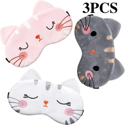 Adorable Cartoon Animal Eye Mask - Soft and Lightweight Sleep Blindfold (3Pcs)