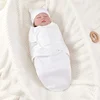 Baby Anti-shock Swaddle Cotton Printed Wrap Spring/Summer Baby Wrap Two-piece Baby Anti-kick Blanket Suitable for 0-3 Months 3