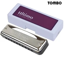 

Tombo Ultimo 1810 Harmonica 10 Holes Diatonic Blues Harp Brass Reeds Mouth Organ Key C ABS Comb Musical Instruments Professional