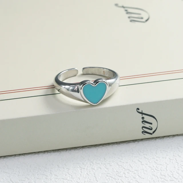 Bague Girlbible en argent sterling 925 pour femme, couple, minimaliste, faite à la main, rétro, avec pierre noire, bijoux de fête, cadeau, anti-allergie