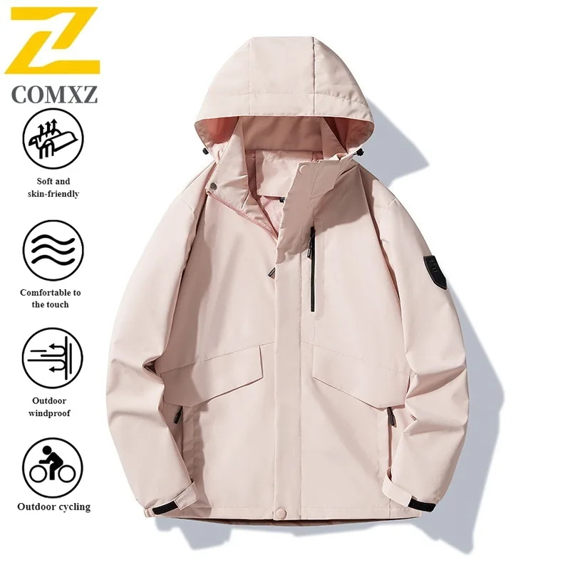 Unisex Waterproof Windproof Softshell Jacket Korean style Sun Protection Breathable Membrane for Hiking Outdoor Activities 2025