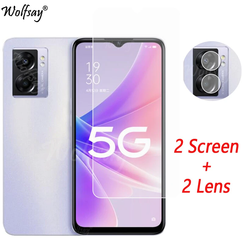 Obiettivo Della Fotocamera Per Oppo A57 5G Proteggi Schermo In Vetro Temperato Per Oppo A57 A77 A96 A76 A16S A15S A54S Glass Per Oppo A57 5G Glass