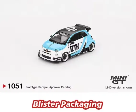 レア チェイス MINI GT LBWK アバルト595 MINIGT MINIGT 1051 1:64 Abarth 595 LB WORKS Abas Works IZTK Diecast Car