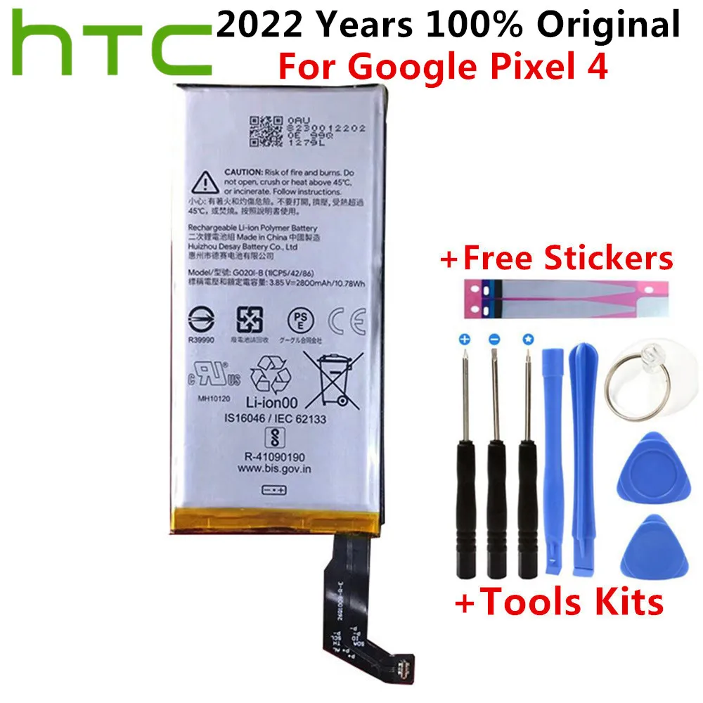 Original Replacement Battery For Google Pixel4 Pixel 4 G020ib Genuine Battery 2800mah Phone