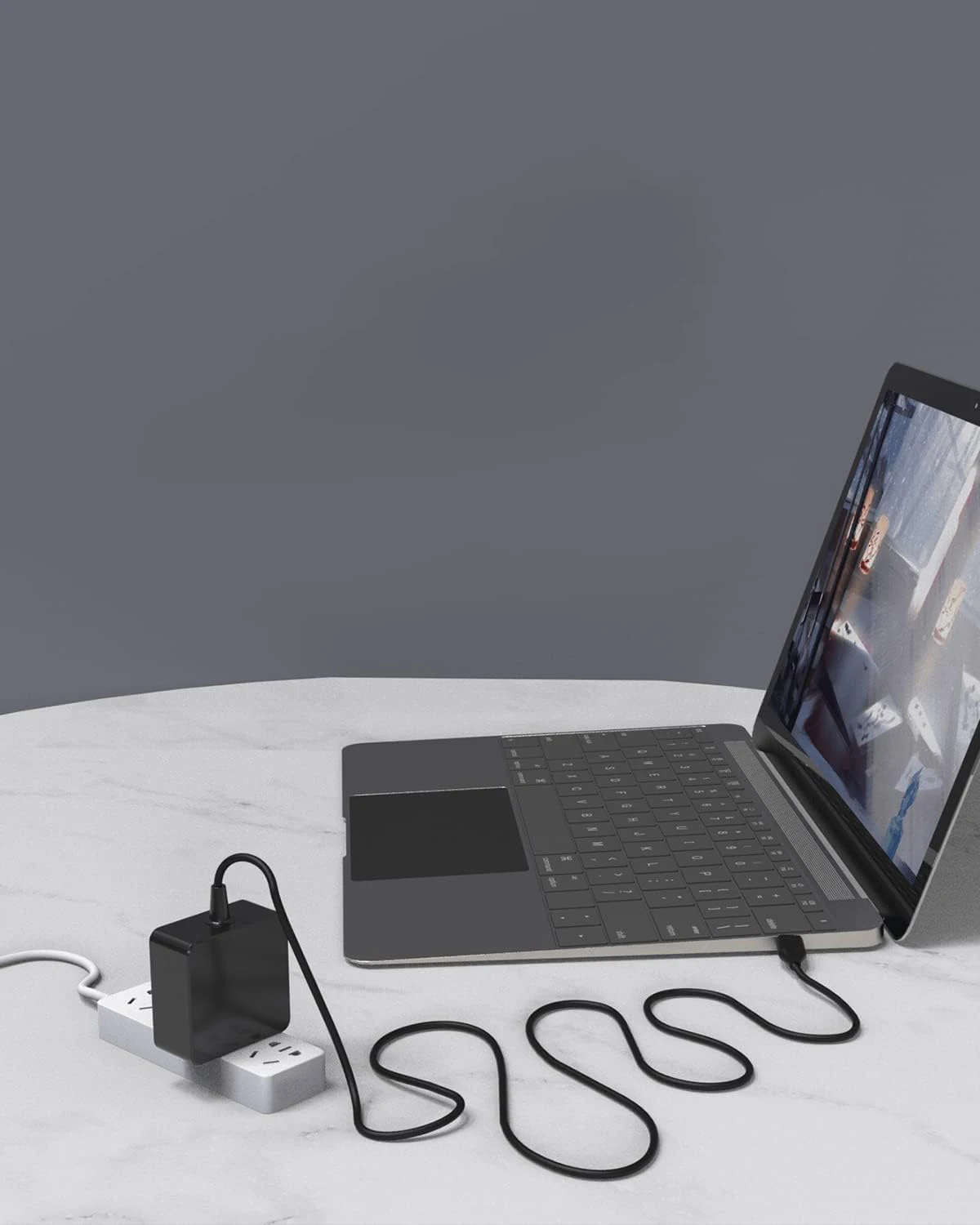 65W USB C 타입 C 휴대폰 노트북 충전기 전원 어댑터 맥북용 아수스용 레노버용 포델 파워