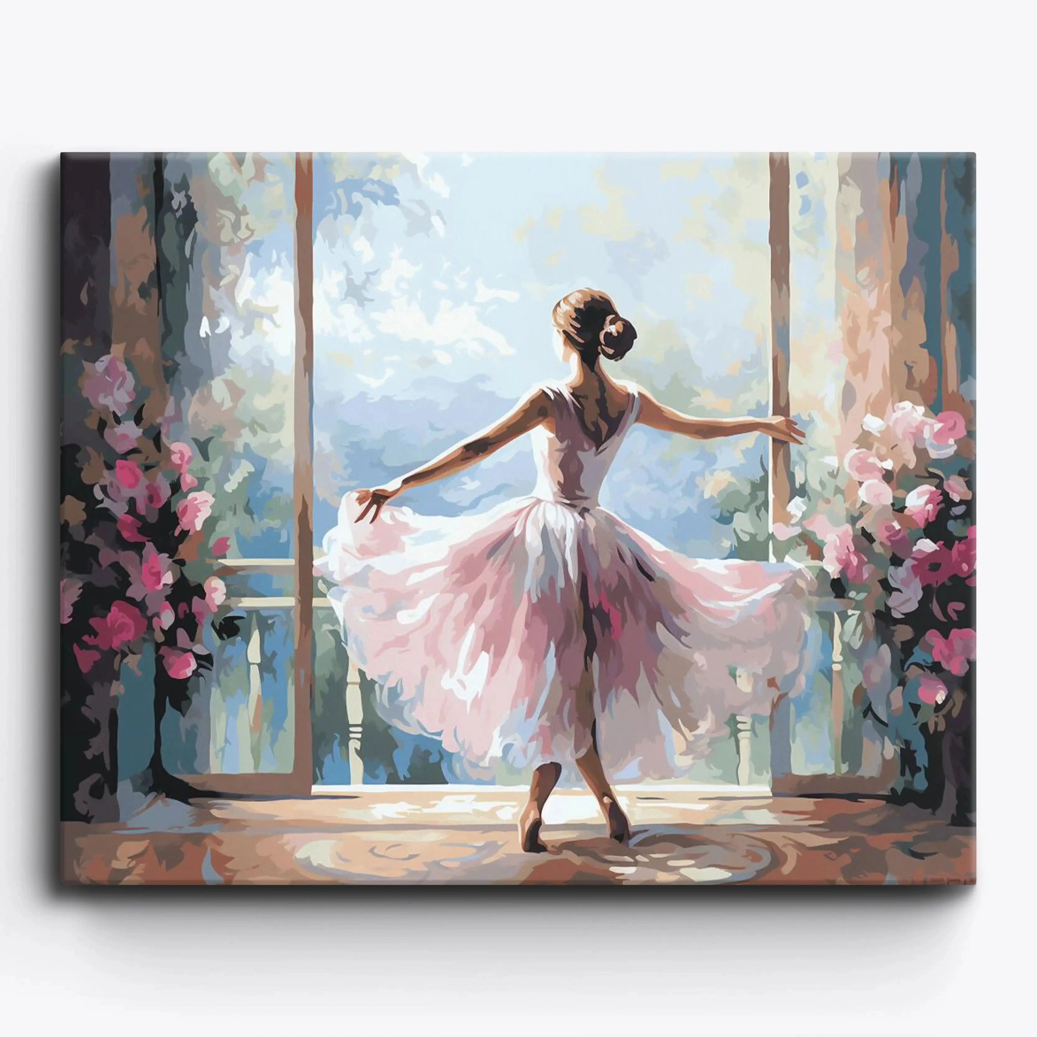 

50083739-Tulip diy digital oil painting acrylic flower painting explosion hand-filled landscape painting