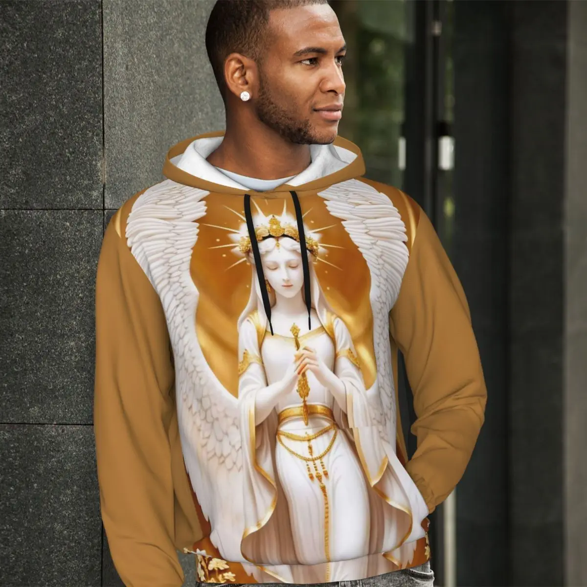 

Женская Повседневная Толстовка Унисекс, Модный пуловер с тиснением, зимняя свободная толстовка с капюшоном и графическим принтом, топы большого размера