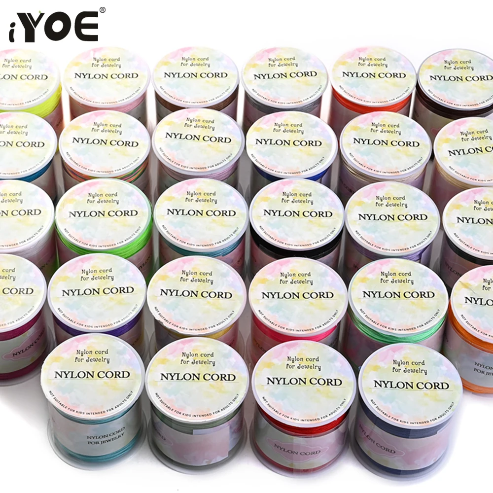 Vibrant 28-Color Nylon Cord Gradient Braided Thread