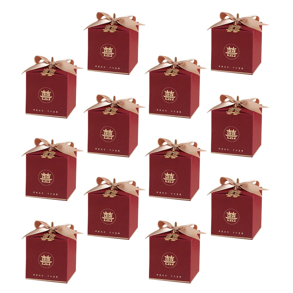 

20 Pcs Candy Box Bridesmaid of Honour Gifts Wedding Goodie Case Paper Favor Boxes
