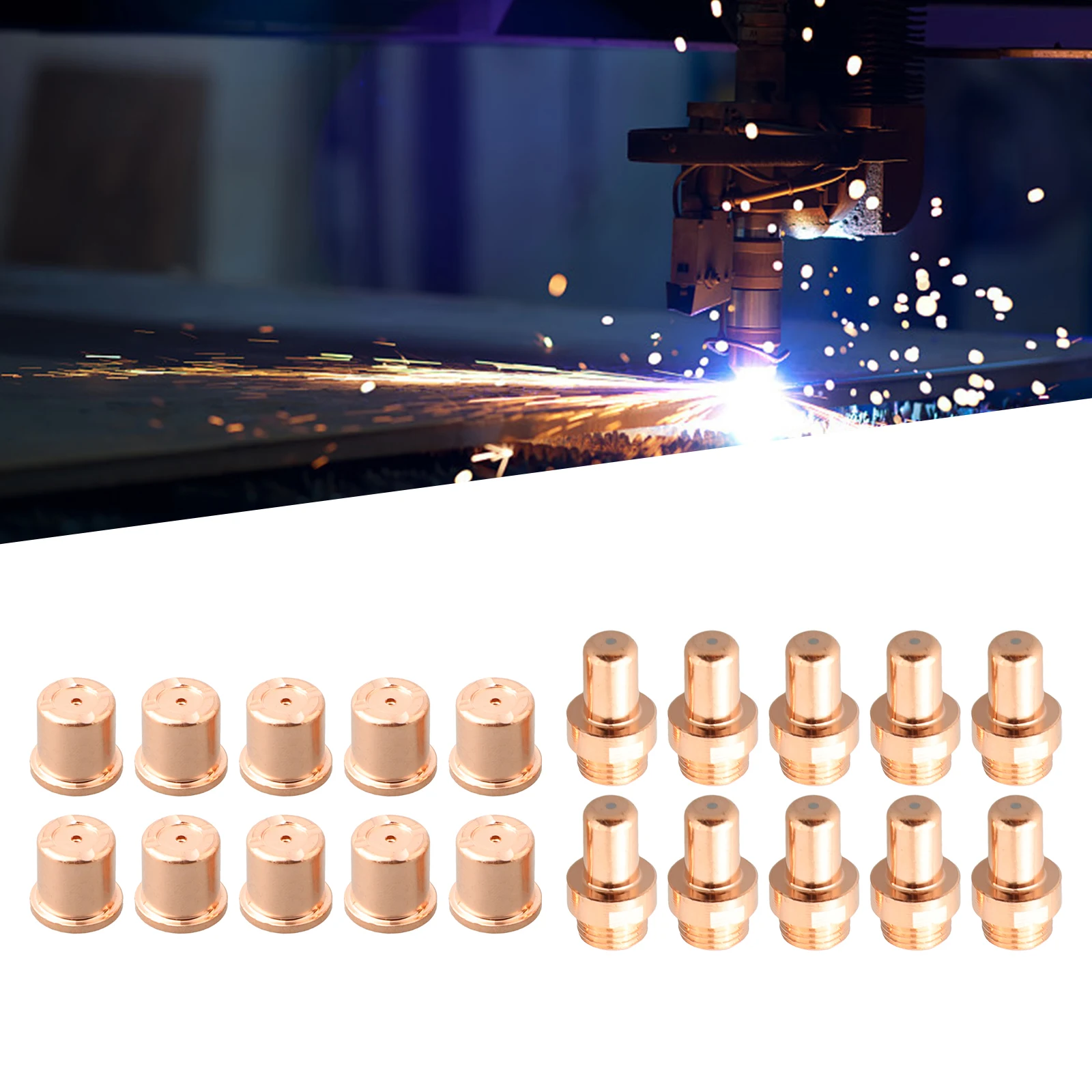 RIVERWELD Außendüsen-Haltekappe 2er-Set – Passend Für CEBORA CP-70 P70 Plasmabrenner, Ref. 5710171