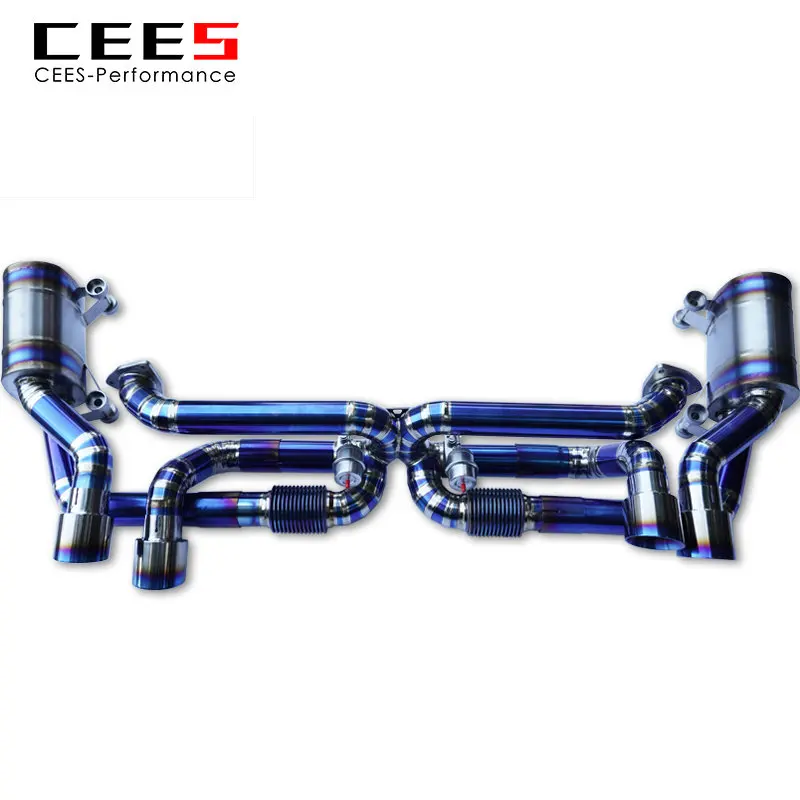 

CEES Catback Exhaust for PORSCHE 911 991.1 3.4L/3.8L 2012-2015 Titanium Alloy Valve Muffler Exhaust Pipe High Performance Escape