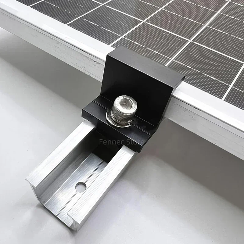 Solar Panel Clamps Solar Panel Brackets 30mm 35mm PV Bracket End Middle Clamp 4 10 20pcs Mounting Rail