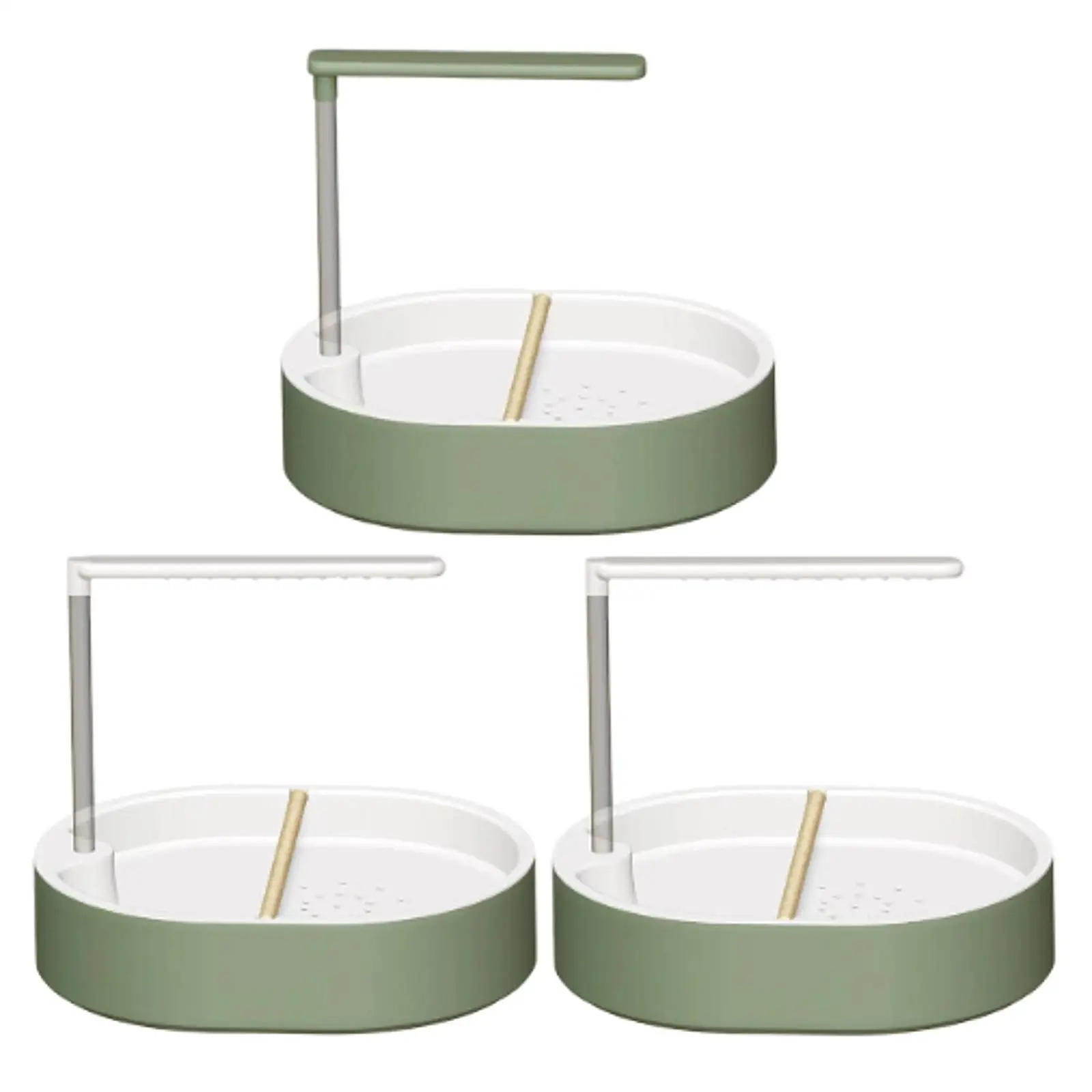 Automatic Bird Bathtub Versatile Indoor Cage Accessories Budgie Bathing Easy Setup Parrot Bath Shower with Parrot Perch Bath Tub