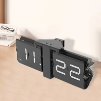 Retro Flip Clock Digital Display – Battery Operated Wall & Tabletop Flip Clock – Large Black Vintage Style Clock – 12 Hour AM/PM - Image 3