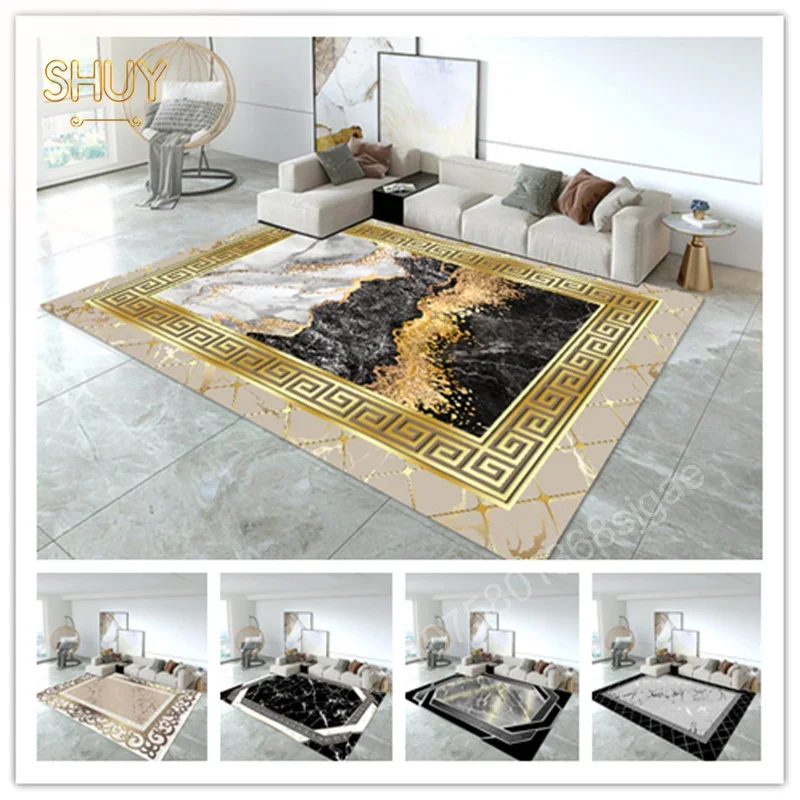 

Nordic Large Living Room Carpet Bedroom Bedside Luxury Decoration Floor Mat Coffee Tables Foot Pad Washable Home Sofa Area Rugs