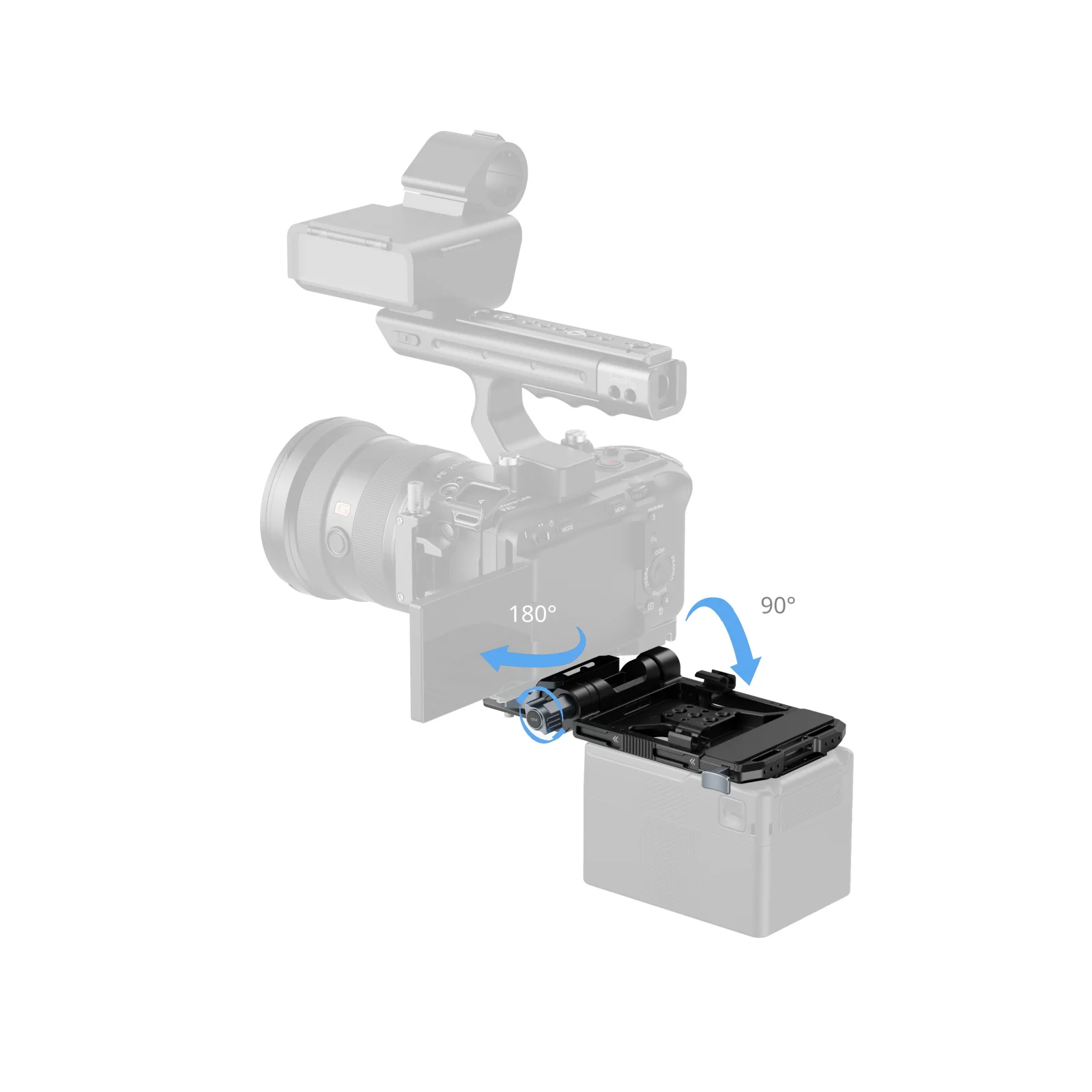 SmallRig V-Mount Batteriehalterungsplatten-Kit Pro für Sony für Canon für DSLR-Kamera mit Arca-Swiss-Platte LCD-Bildschirm-Schutzhalterung – Detail 26