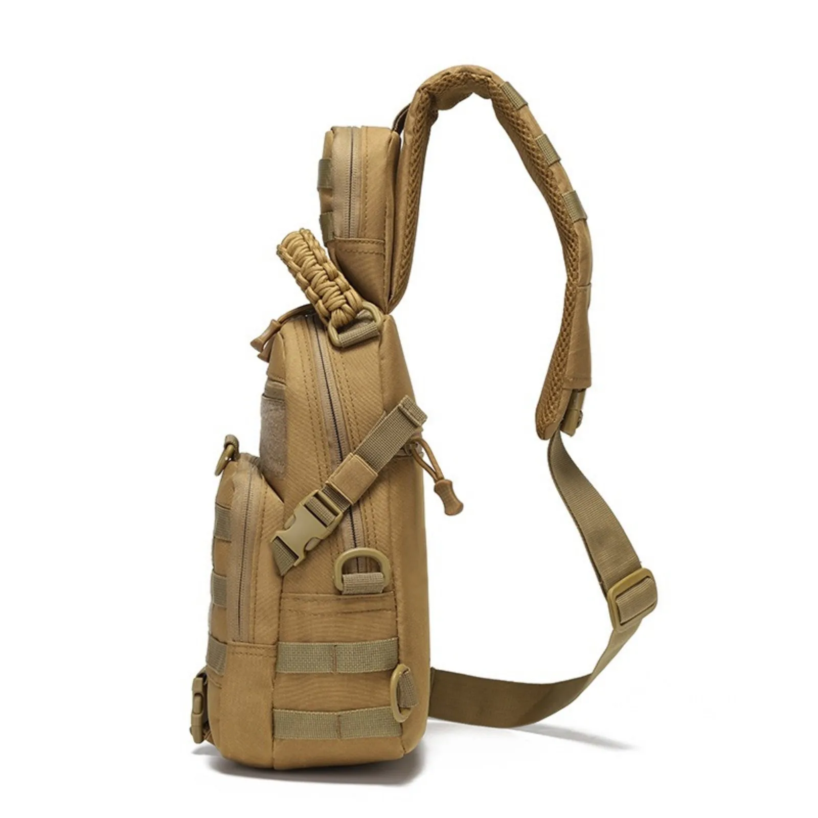 Tactical Messenger Bag for Men Nylon Military Sling Backpack MOLLE System Chest Pack Travel Crossbody Bag