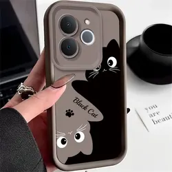 Cute Cat Print Soft Silicon Protective Phone Case - Cartoon Pattern Cover for Realme Note 70T (BN - JGK2004)