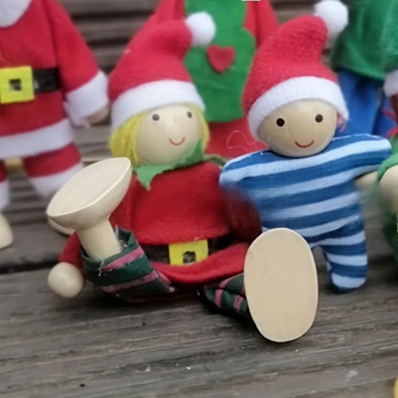 Creative Santa Claus Wooden Doll Decoration, New Christmas Style, Desktop Decoration Set, Christmas Decorations, Christmas Gifts