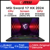 2024 MSI Sword 17 HX Laptop 17 Inch 2.5K QHD 240Hz IPS Screen Netbook i7-14700HX 16GB 1TB SSD RTX4060 Gaming Notebook Computer 1