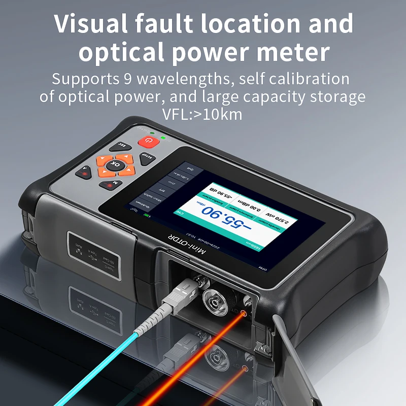 KP800 850/1300nm Multimodal Optical Time Domain Reflectometer 100KM Fiber Optic