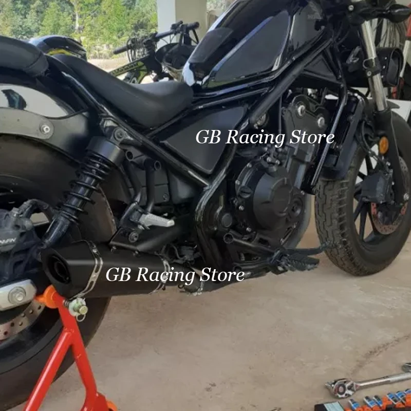 Motorcycle Exhaust Escape Modify Moto With Muffler Slip On For Honda Rebel 500 300 CM300 CM500 CMX500 Cmx500 2017-2021 Years - - Racext 17
