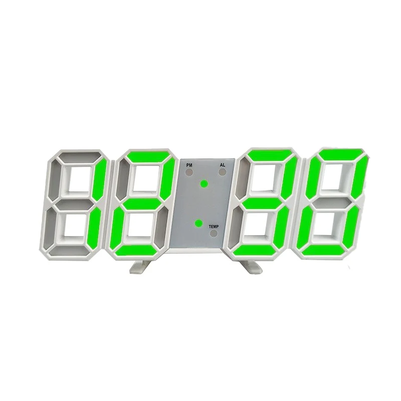 Modern LED Digital Wall and Table Clock for Home Décor, Indoor Timepiece for Living Room and Desk