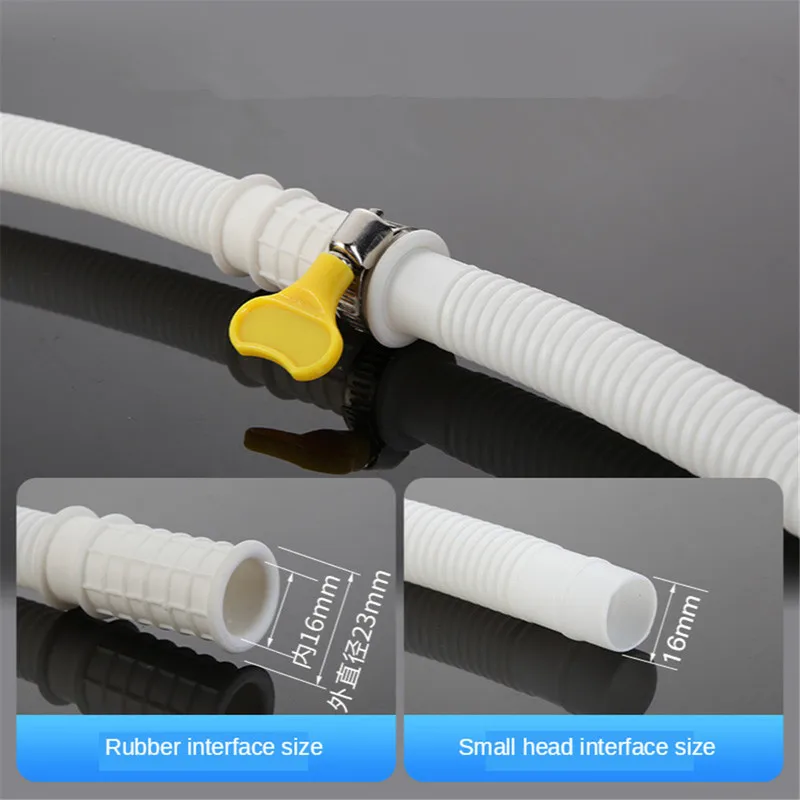 Washing Machine Inlet Pipe Air Conditioning Drain Pipes Household Faucet Lengthened Drainpipe Tube Kitchen Basin Plastic Hose silicone tube plumbing hose water pipe rubber hose drain hose pvc plastic hoses