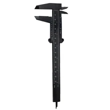 Calibrador Vernier de plástico deslizante, regla de medida portátil de 0 150mm, herramientas de medición para carpintería, regla metalúrgica