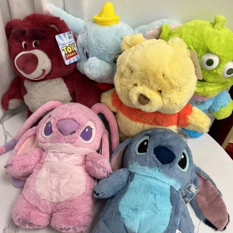 

Hot Original Disney Stitch Angel Warm Hand Bottle Kawaii Strawberry Bear Winter Portable Pvc Hot Water Bottle New Year Gift