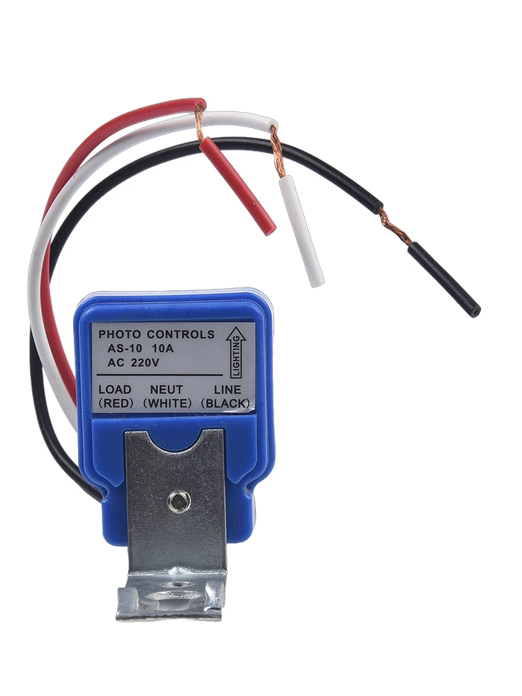 포토셀 센서 스위치, 가로등 자동 온오프, 10A 부하, AC/DC 12V/24V/220V, 정원, 공장 및 공원 조명용