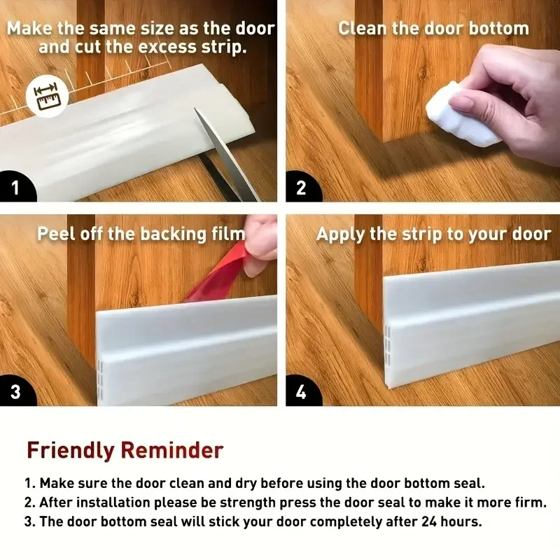 1pc Door Vent Plug and Door Bottom Sealing Strip The Seam Sticker Is Located under the Insulator of the Vent Plug, Doo