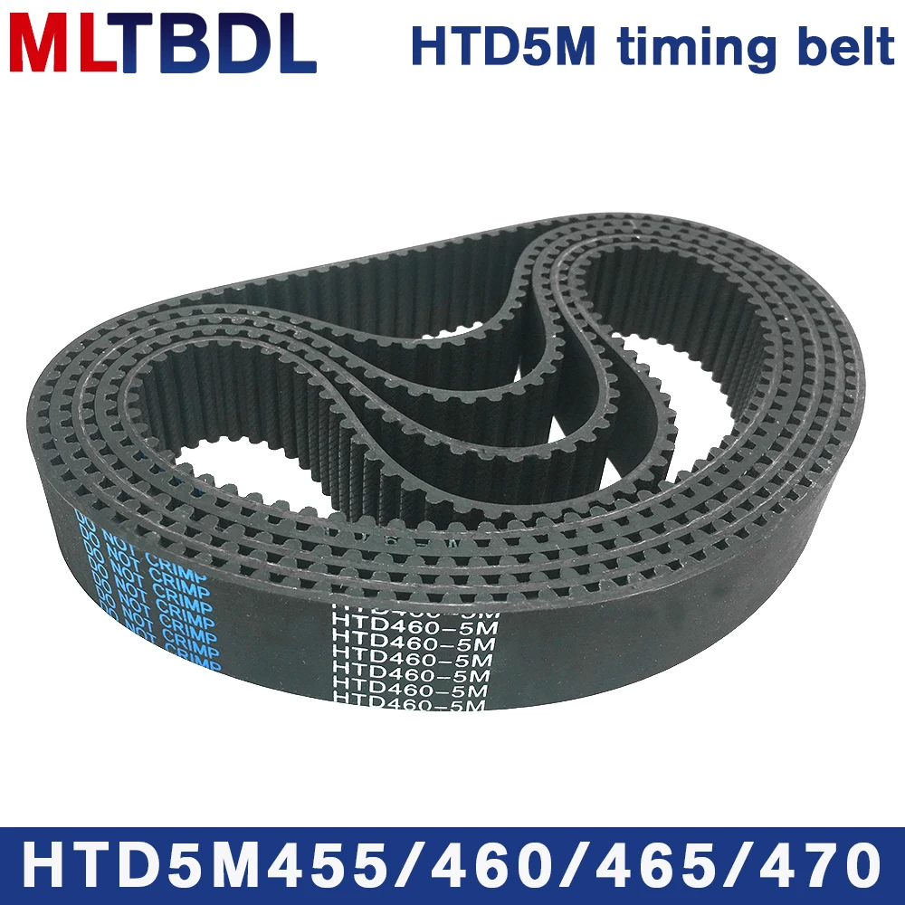 Xuulan Riem HTD5M 4485 4490 4500 4510 4530 5M PU aandrijfriem, 15/20/25/30 mm, brede tandriem, tandriem van wit polyurethaan (5M-4505, breedte 20 mm