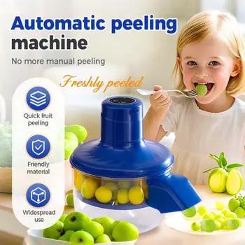 Automatic Electric Fruit Peeler Intelligent Peeling Machine Portable Wireless Grape/tomato/Garlic Peeler for Home Fast Kitchen 1