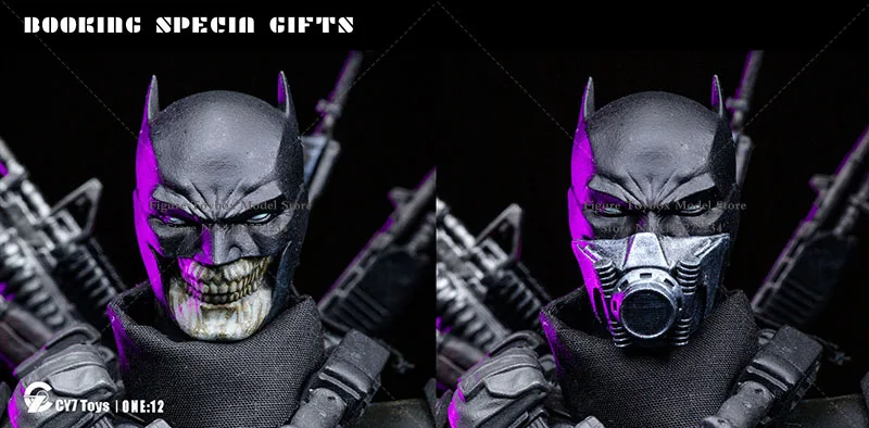 CY7toys 1/12 スケールバットマンダークナイト可動アクション
