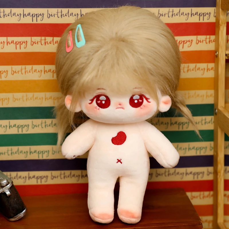 thumbnail image 1 of Muñeca de algodón de peluche Kawaii para niños, figura de súper estrella de peluche, conjunto de zorro de aguacate, muñeca de bebé, puede cambiar la ropa, regalo para niños, 20cm, 1 of 4