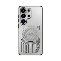 Ultra Alloy 360 Rotating Magnetic Bracket Case with Heat Dissipation Design - Galaxy S26+ (Tai Gray)