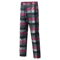 Trousers For Men Streetwear Plaid Print Skinny Pencil Pants Zipper Elastic Waist Trousers Men'S Clothing Sports Pants Joggers 4