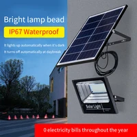 Solar floodlight 100W 200W ultra durable and bright indoor and outdoor courtyard lighting IP67 waterproof solar floodlight. 1